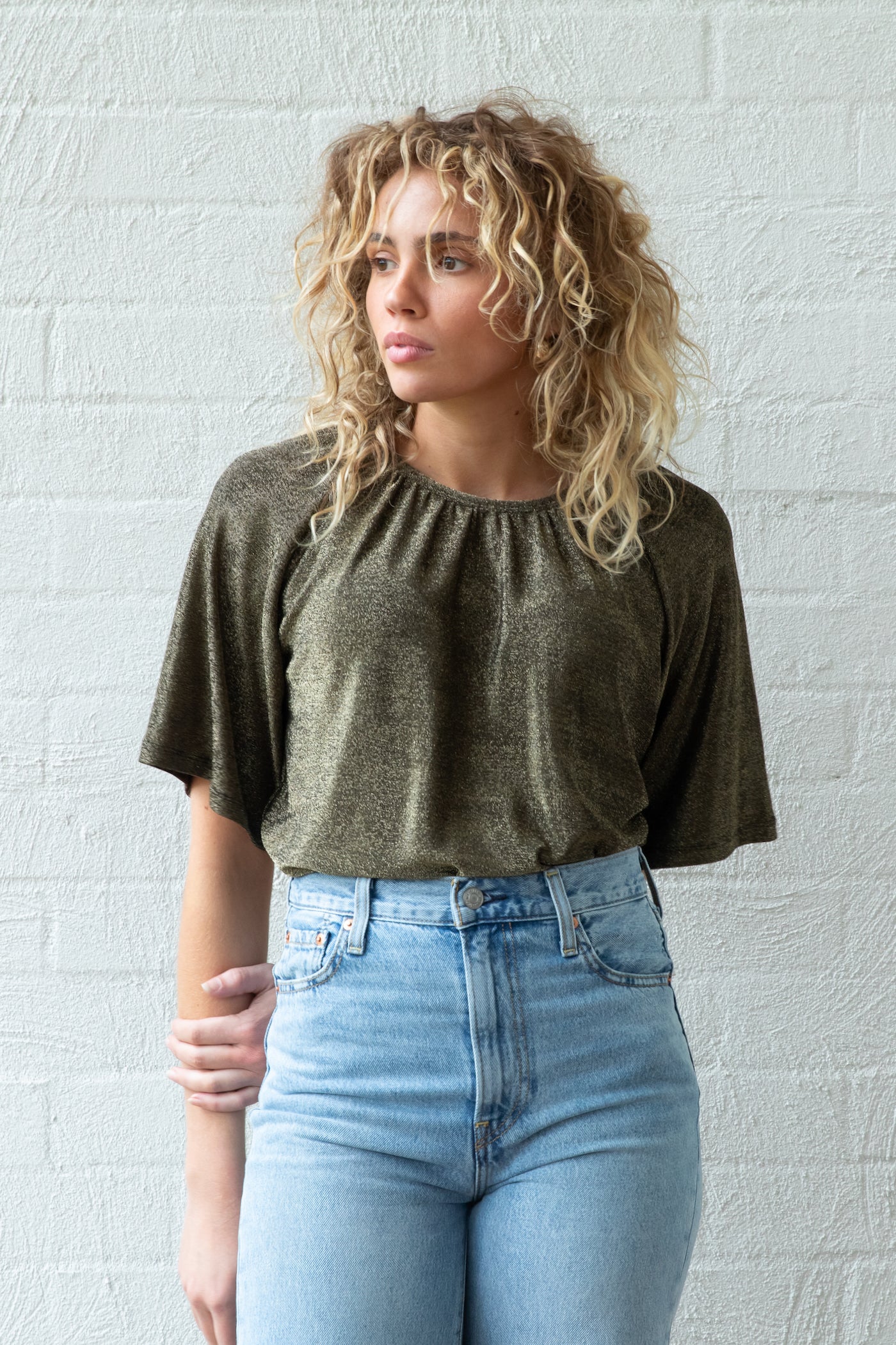 Gold Sparkly Party Top