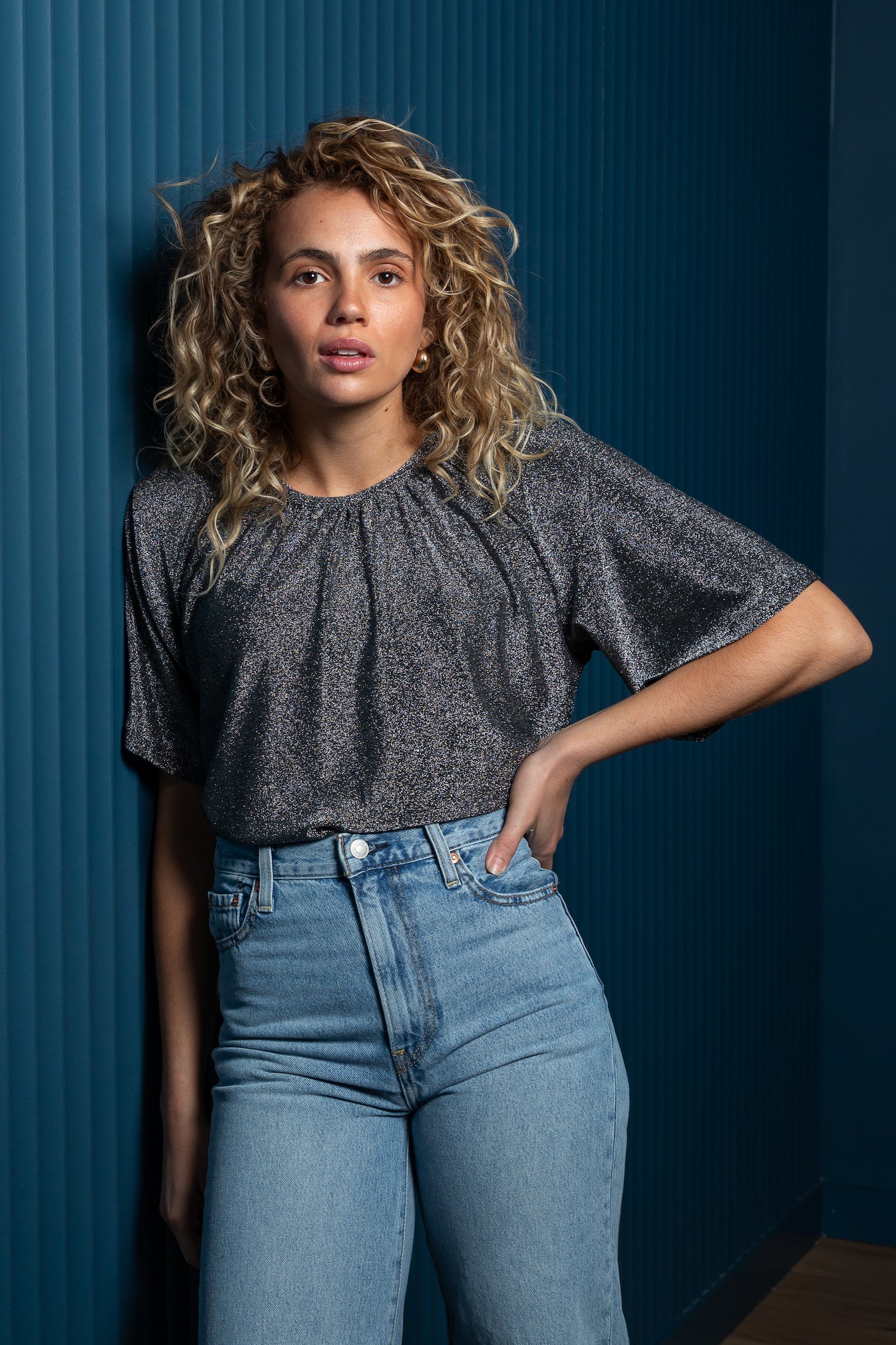 Silver Sparkly Party Top